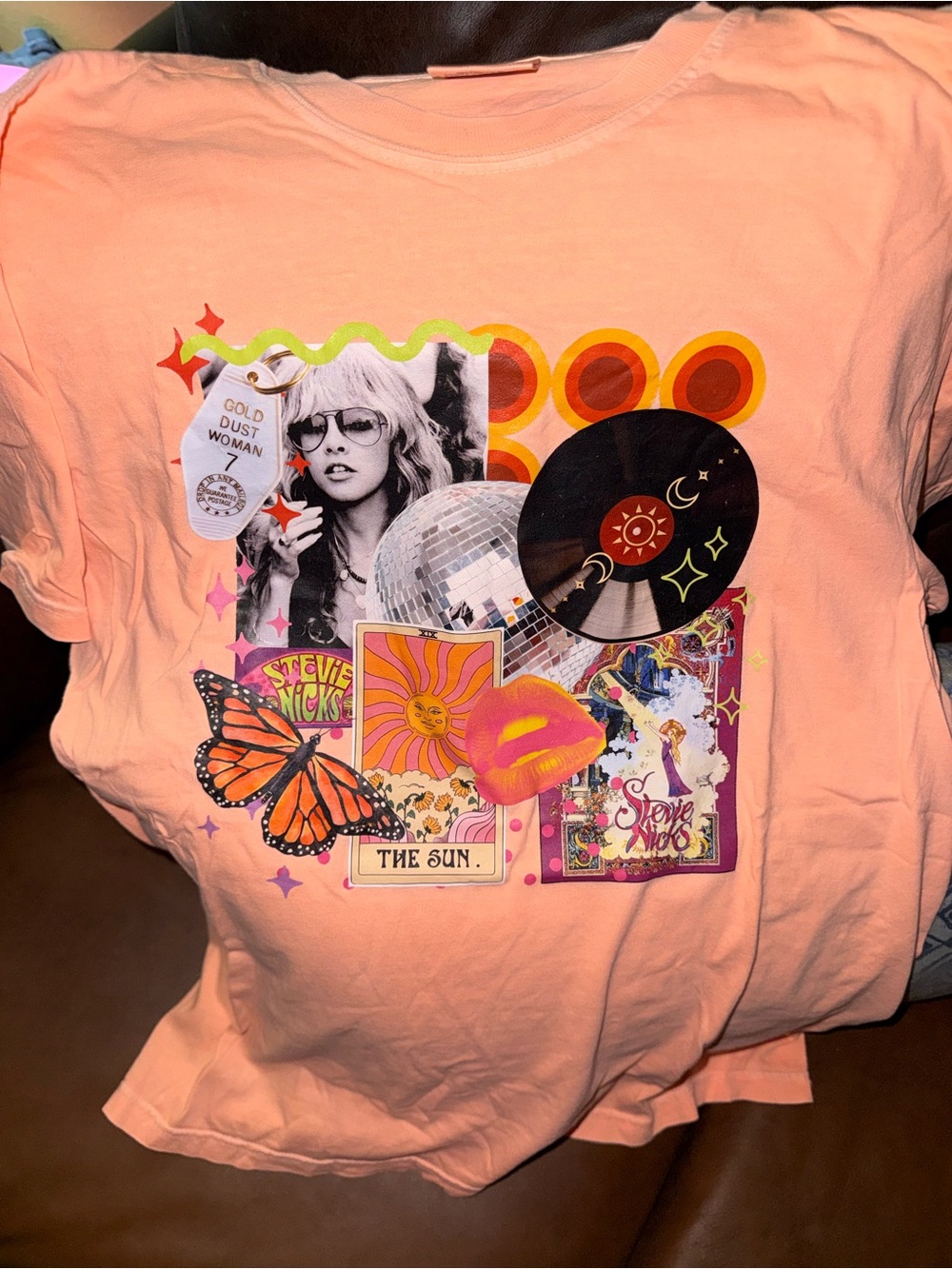 Comfort Colors Peach Pink Steve Nicks Graphic Tee